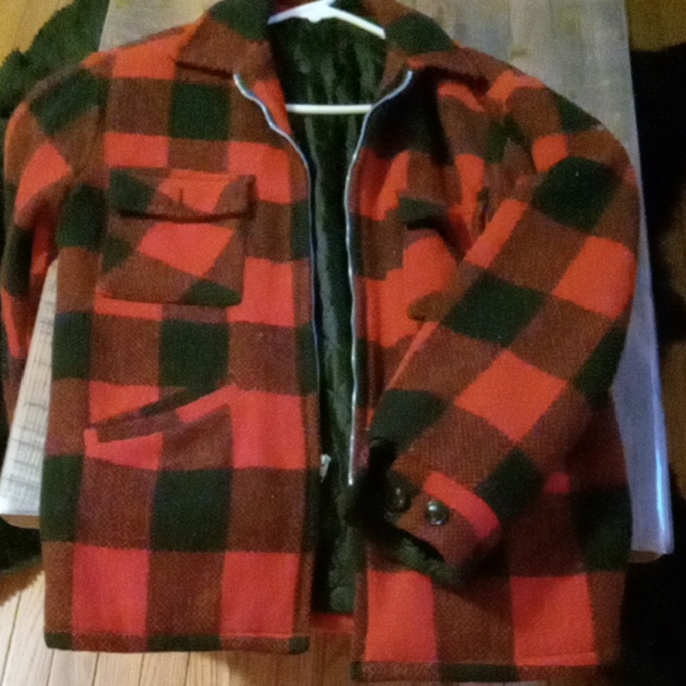 Mens wool hunting coat